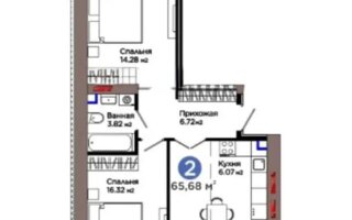 Продажа 3-комнатной квартиры, 66 м²