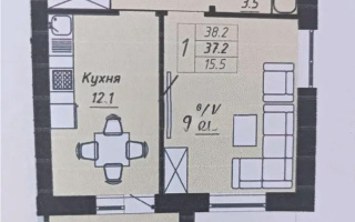 Продажа 1-комнатной квартиры, 39 м², ул. Бейбарыс Султан, дом  15а - Продажа квартир в новостройках Астаны