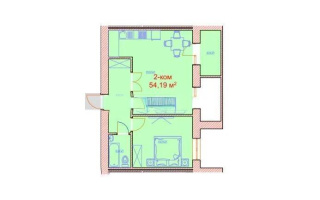 Продажа 2-комнатной квартиры, 54.19 м², ул. Калдаякова, дом  46 - Продажа квартир в Казахстане