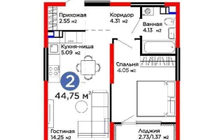 Продажа 2-комнатной квартиры, 45 м² - Продажа  двухкомнатных квартир в новостройках Алматы - страница 7