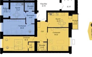 Продажа 2-комнатной квартиры, 62.16 м² - Продажа квартир в кирпичном доме в Казахстане - страница 54