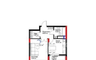 Продажа 1-комнатной квартиры, 40.65 м², пр. Туран, дом  57/7 - Продажа  однокомнатных квартир в новостройках Астаны