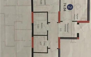 Продажа 2-комнатной квартиры, 74.84 м², ул. Е-882, дом  7 - Продажа  двухкомнатных квартир в Астане без посредников