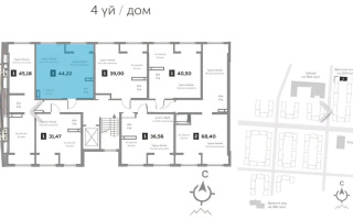 Продажа 1-комнатной квартиры, 44.22 м², ул. Бурундайская, дом  91а - Продажа  однокомнатных квартир в новостройках Алматы с фото