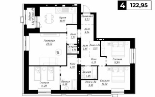 Продажа 4-комнатной квартиры, 122.95 м², ул. Калдаякова, дом  12 - Продажа  четырехкомнатных квартир в новостройках Астаны без посредников