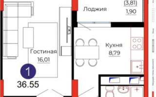 Продажа 1-комнатной квартиры, 37 м², ул. Казыбек би, дом  41/1 - Продажа  однокомнатных квартир в Астане без посредников