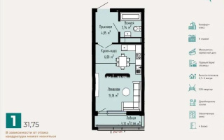 Продажа 1-комнатной квартиры, 31.75 м² - Продажа недвижимости в Астане - страница 12
