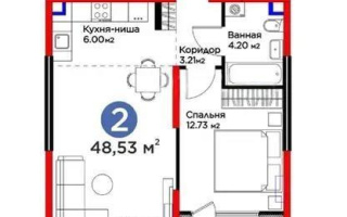 Продажа 2-комнатной квартиры, 49 м², ул. Белжайлау, дом  47а - Продажа квартир в Алматы