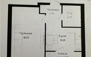 Продажа 1-комнатной квартиры, 37 м², ул. Нажимеденова, дом  30/1 - Продажа  однокомнатных квартир в новостройках Астаны без посредников