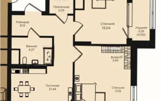Продажа 3-комнатной квартиры, 71.54 м², пр. Кошкарбаева, дом  1 стр - Продажа  трехкомнатных квартир в новостройках Астаны с фото