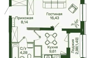 Продажа 1-комнатной квартиры, 40 м², ул. Калдаякова, дом  59 стр - Продажа  однокомнатных квартир в Астане