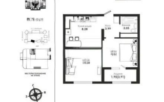 Продажа 1-комнатной квартиры, 49 м², ул. Сарайшык, дом  34/7 - Продажа квартир в Казахстане