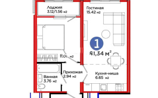Продажа 2-комнатной квартиры, 42 м², пр. Туран, дом  57/7 - Продажа квартир в Астане