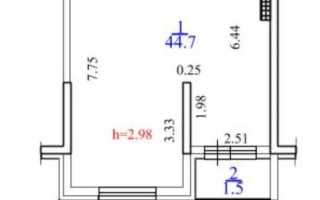Продажа 1-комнатной квартиры, 46 м², пр. Рыскулова, дом  103/7 стр - Продажа  однокомнатных квартир в Алматы с фото