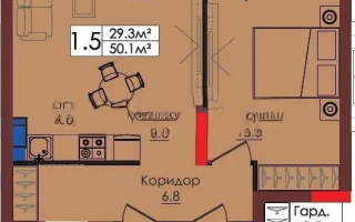Продажа 2-комнатной квартиры, 50.1 м², пр. Тауелсыздык, дом  38/4 стр - Продажа  двухкомнатных квартир в новостройках Астаны без посредников
