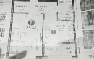 Продажа 1-комнатной квартиры, 38.33 м², ул. Казыбек би, дом  41/1 - Продажа  однокомнатных квартир в новостройках Астаны без посредников