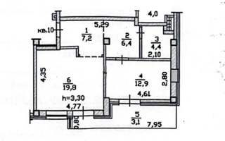 Продажа 2-комнатной квартиры, 53.8 м², ул. Салыкова, дом  40 - Продажа квартир в Алматы
