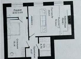 Продажа 2-комнатной квартиры, 57.35 м², ул. Панфилова, дом  85 - Продажа  двухкомнатных квартир в новостройках Астаны без посредников