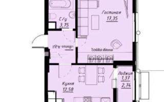 Продажа 1-комнатной квартиры, 40.36 м², ул. Е-430, дом  1 стр - Продажа квартир в Астане