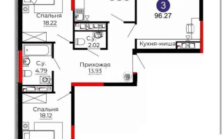 Продажа 3-комнатной квартиры, 95.6 м², ул. Е-429, дом  14 - Продажа  трехкомнатных квартир в Астане
