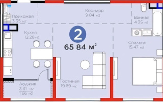 Продажа 2-комнатной квартиры, 65.84 м² - Продажа квартир в Турксибском р-не Алматы - страница 9