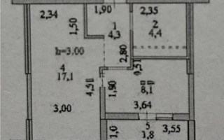 Продажа 1-комнатной квартиры, 35.7 м², ул. Е-429, дом  14 - Продажа  однокомнатных квартир в Астане