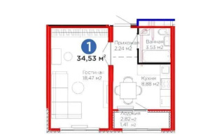 Продажа 1-комнатной квартиры, 35 м², пр. Улы Дала, дом  14 - Продажа квартир в Астане