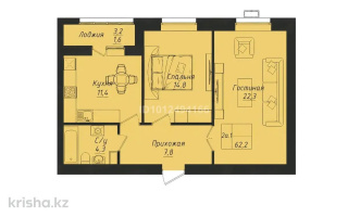 Продажа 2-комнатной квартиры, 62.2 м² - Продажа квартир в Астане - страница 531