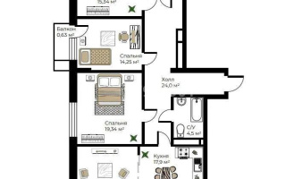 Продажа 4-комнатной квартиры, 123.4 м², ул. Торангы, дом  55 - Продажа квартир в Алматы без посредников