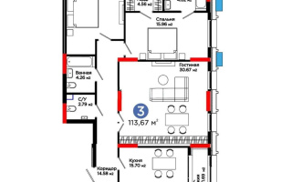 Продажа 3-комнатной квартиры, 108 м², ул. Рыскулова, дом  1 - Продажа квартир в Астане