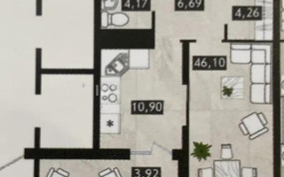 Продажа 1-комнатной квартиры, 46 м², пр. Мангилик Ел, дом  62 стр - Продажа однокомнатных квартир без посредников в Астане