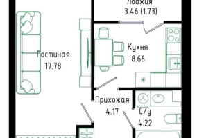 Продажа 1-комнатной квартиры, 37 м², ул. Нажимеденова, дом  30/1 - Продажа  однокомнатных квартир в Астане