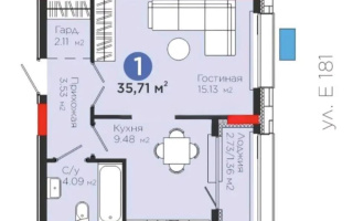 Продажа 1-комнатной квартиры, 36 м² - Продажа квартир в р-не Нура Астаны