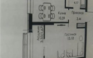 Продажа 1-комнатной квартиры, 35.11 м², ул. Халиуллина, дом  154б - Продажа квартир в Алматы