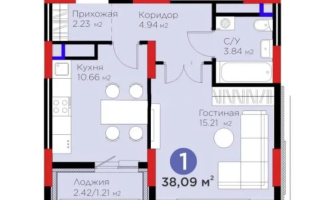 Продажа 1-комнатной квартиры, 38 м², ул. Кенесары, дом  54 - Продажа  однокомнатных квартир в новостройках Астаны без посредников