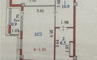 Продажа 1-комнатной квартиры, 54.5 м², ул. Акмешит, дом  19/4 - Продажа  однокомнатных квартир в новостройках Астаны без посредников