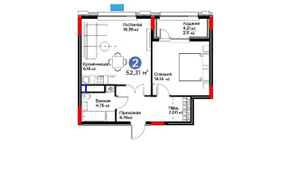 Продажа 2-комнатной квартиры, 52 м² - Продажа двухкомнатных квартир от собственников в Астане - страница 21