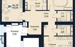 Продажа 3-комнатной квартиры, 92.5 м², ул. Баян Сулу, дом  42 стр - Продажа квартир в Астане