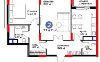 Продажа 2-комнатной квартиры, 70.43 м², ул. Рыскулова, дом  18 - Продажа квартир в Астане без посредников