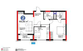 Продажа 2-комнатной квартиры, 66.85 м² - Продажа двухкомнатных квартир от собственников в Астане - страница 13