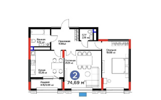 Продажа 2-комнатной квартиры, 74.7 м² - Продажа квартир в Астане без посредников - страница 46