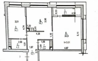 Продажа 3-комнатной квартиры, 82 м², пр. Аль-Фараби, дом  27/3 - Продажа  трехкомнатных квартир в Алматы с фото