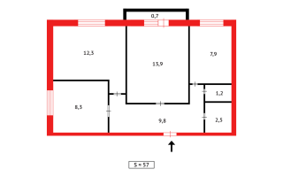 Продажа 3-комнатной квартиры, 56 м² - Продажа зданий в Темиртау
