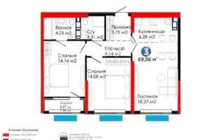 Продажа 3-комнатной квартиры, 70 м², ул. Белжайлау, дом  47/2 - Продажа  трехкомнатных квартир в новостройках Алматы без посредников с фото