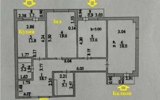 Продажа 3-комнатной квартиры, 92.2 м², ул. Бухар жырау, дом  32 - Продажа  трехкомнатных квартир в Астане с фото