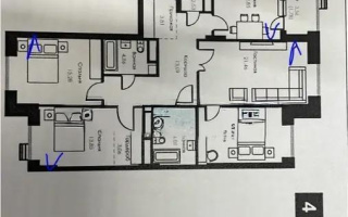 Продажа 4-комнатной квартиры, 115.51 м², ул. Хусейна бен Талала, дом  30 - Продажа  четырехкомнатных квартир в Астане без посредников с фото