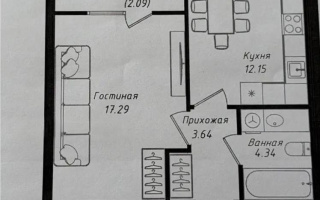 Продажа 1-комнатной квартиры, 12.15 м², пр. Улы Дала, дом  38а - Продажа квартир в Казахстане