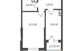 Продажа 1-комнатной квартиры, 45.5 м², пр. Рыскулова, дом  103/7 стр - Продажа квартир в Алматы