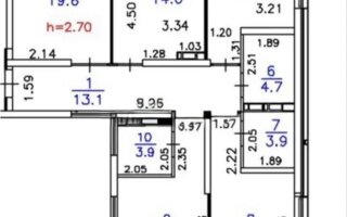Продажа 4-комнатной квартиры, 107.6 м² - Продажа четырехкомнатных квартир от собственников в Алматы