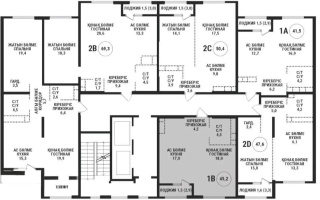 Продажа 2-комнатной квартиры, 45.2 м², ул. Сатпаева, дом  90/55б - Продажа квартир в Алматы